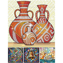 Lade das Bild in den Galerie-Viewer, Stained Glass Fairy-Partial Special Diamond Painting-30x30cm