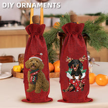 Lade das Bild in den Galerie-Viewer, 4 Stk./Set Schneemann Weihnachten - Diamant-Weinflaschen-Hüllen