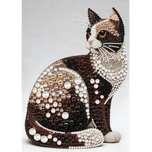 Lade das Bild in den Galerie-Viewer, Cat-Partial Special Diamond Painting-30x40cm