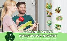 Lade das Bild in den Galerie-Viewer, 12 Stk./Set Happy St. Patrick's Day - Diamant Painting Kühlschrankmagnet