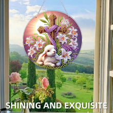 Lade das Bild in den Galerie-Viewer, Osterhase-A - Einseitig - Diamant-Anhänger