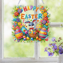 Lade das Bild in den Galerie-Viewer, Osterhase-A - Einseitig - Diamant-Anhänger