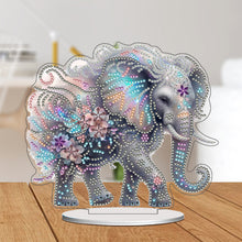 Lade das Bild in den Galerie-Viewer, Elefant - Einseitig - Acryl-Diamant-Tischornament