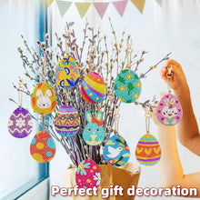 Lade das Bild in den Galerie-Viewer, 6 Stk./Set Ostern - Beidseitig - Diamant-Schlüsselanhänger