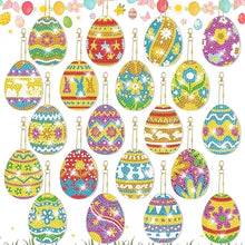 Lade das Bild in den Galerie-Viewer, 6 Stk./Set Ostern - Beidseitig - Diamant-Schlüsselanhänger
