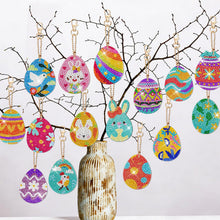 Lade das Bild in den Galerie-Viewer, 6 Stk./Set Ostern - Beidseitig - Diamant-Schlüsselanhänger