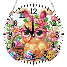 Lade das Bild in den Galerie-Viewer, Gelbes Küken - Acryl-Diamant-Uhr-Anhänger