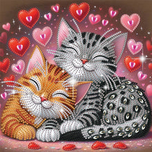 Lade das Bild in den Galerie-Viewer, Cat-Partial Special Diamond Painting-30x30cm