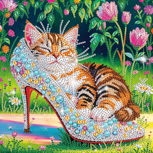 Lade das Bild in den Galerie-Viewer, Cat-Partial Special Diamond Painting-30x30cm