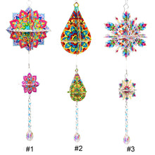 Lade das Bild in den Galerie-Viewer, Mandala - Sonnenfänger Fensterhänger Diamant-Windspiel