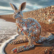 Lade das Bild in den Galerie-Viewer, Stone Art Cat-Partial Special Diamond Painting-30x30cm