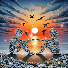 Lade das Bild in den Galerie-Viewer, Stone Art Cat-Partial Special Diamond Painting-30x30cm