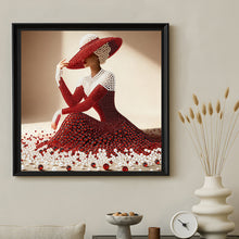 Lade das Bild in den Galerie-Viewer, Elegant Skirt Beauty-Partial Special Diamond Painting-30x30cm