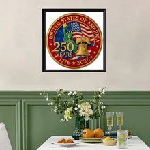 Lade das Bild in den Galerie-Viewer, Independence Day 250th Anniversary-Partial Special Diamond Painting-30x30cm