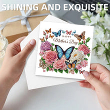 Lade das Bild in den Galerie-Viewer, 6 Stk./Set Muttertag Blumenkorb - Diamant-Grußkarten