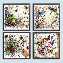 Lade das Bild in den Galerie-Viewer, Dragonfly-Partial Special Diamond Painting-30x30cm