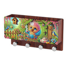 Lade das Bild in den Galerie-Viewer, Blumen und Vögel - Diamantkunst-Wandhaken