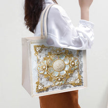Lade das Bild in den Galerie-Viewer, Goldenes Mandala - Diamant-Umhängetasche mit Kette