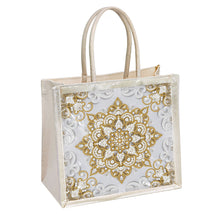 Lade das Bild in den Galerie-Viewer, Goldenes Mandala - Diamant-Umhängetasche mit Kette