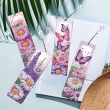 Lade das Bild in den Galerie-Viewer, 4 Stk./Set Gelbe Blumen und Pferd - Diamant-Lesezeichen