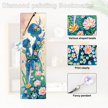 Lade das Bild in den Galerie-Viewer, 4 Stk./Set Gelbe Blumen und Pferd - Diamant-Lesezeichen