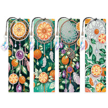 Lade das Bild in den Galerie-Viewer, 4 Stk./Set Gelbe Blumen und Pferd - Diamant-Lesezeichen
