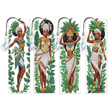 Lade das Bild in den Galerie-Viewer, 4 Stk./Set Gelbe Blumen und Pferd - Diamant-Lesezeichen
