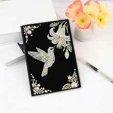 Lade das Bild in den Galerie-Viewer, Blumen und Katze - DIY Diamant Painting Notizbuch 50 Seiten