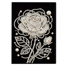 Lade das Bild in den Galerie-Viewer, Blumen und Katze - DIY Diamant Painting Notizbuch 50 Seiten