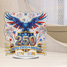 Lade das Bild in den Galerie-Viewer, 250. Jubiläum der USA - Einseitig - Acryl-Diamant-Tischornament