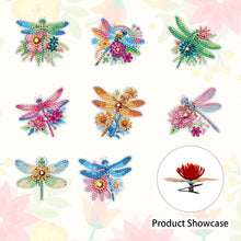 Lade das Bild in den Galerie-Viewer, 8 Stk./Set Libelle - Diamant-Kerzenhalter - Diamant-Tischornament