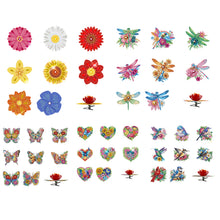 Lade das Bild in den Galerie-Viewer, 8 Stk./Set Libelle - Diamant-Kerzenhalter - Diamant-Tischornament