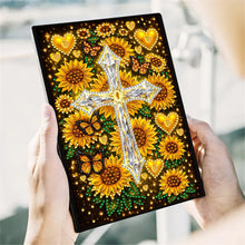 Lade das Bild in den Galerie-Viewer, Schmetterlinge und Rosen - DIY Diamant Painting Notizbuch 50 Seiten