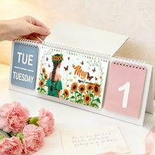 Lade das Bild in den Galerie-Viewer, Blume - Diamant-Papier-Tischkalender