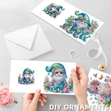 Lade das Bild in den Galerie-Viewer, 6 Stk./Set Blühende Schmetterlinge - Diamant-Grußkarten
