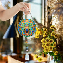 Lade das Bild in den Galerie-Viewer, 2 Stk./Set Blumenkranz Hase - Sonnenfänger Fensterhänger Diamant-Windspiel