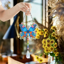 Lade das Bild in den Galerie-Viewer, 2 Stk./Set Blumenkranz Hase - Sonnenfänger Fensterhänger Diamant-Windspiel