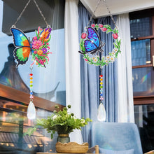 Lade das Bild in den Galerie-Viewer, 2 Stk./Set Schleifenförmiges Osterei - Sonnenfänger Fensterhänger Diamant-Windspiel