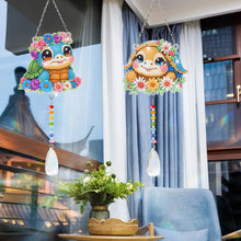 Lade das Bild in den Galerie-Viewer, 2 Stk./Set Schleifenförmiges Osterei - Sonnenfänger Fensterhänger Diamant-Windspiel