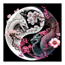 Lade das Bild in den Galerie-Viewer, Dragon Yin Yang Symbol - Diamond painting