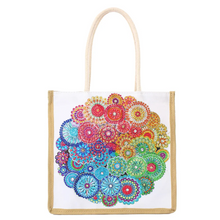 Lade das Bild in den Galerie-Viewer, Wiederverwendbare Einkaufshandtasche aus Leinen Craft Bag
