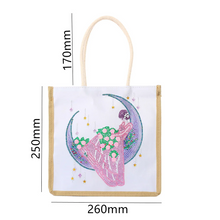 Lade das Bild in den Galerie-Viewer, Wiederverwendbare Einkaufshandtasche aus Leinen Craft Bag