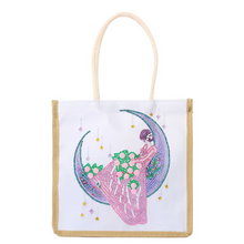 Lade das Bild in den Galerie-Viewer, Wiederverwendbare Einkaufshandtasche aus Leinen Craft Bag