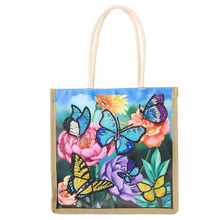 Lade das Bild in den Galerie-Viewer, Wiederverwendbare Einkaufshandtasche aus Leinen Craft Bag