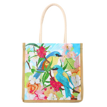 Lade das Bild in den Galerie-Viewer, Wiederverwendbare Einkaufshandtasche aus Leinen Craft Bag