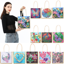 Lade das Bild in den Galerie-Viewer, Wiederverwendbare Einkaufshandtasche aus Leinen Craft Bag