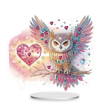 Lade das Bild in den Galerie-Viewer, Eule Acryl - DIY Bastelornament