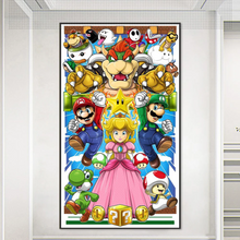 Lade das Bild in den Galerie-Viewer, Super Mario-Volle Runde Diamond Painting 45*75
