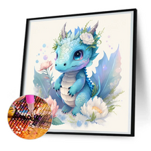 Lade das Bild in den Galerie-Viewer, Drache - Runder Diamond painting - 30 * 30cm