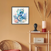 Lade das Bild in den Galerie-Viewer, Drache - Runder Diamond painting - 30 * 30cm
